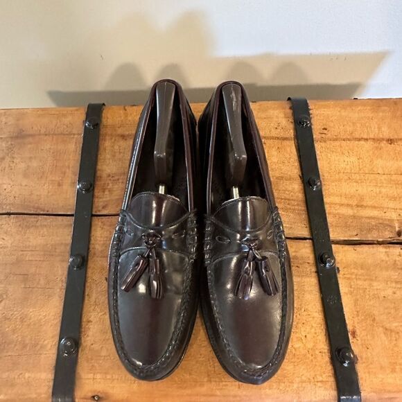 Johnston & Murphy Dress shoes Tassel Burgandy size 8 D - Picture 1 of 6